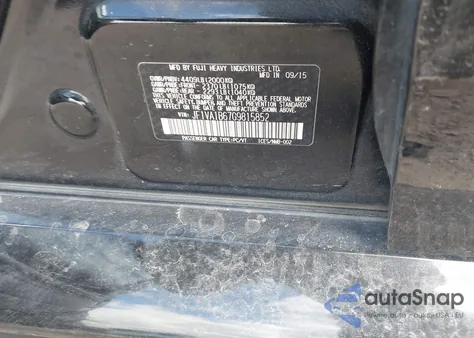 2016 Subaru Wrx из США, поврежденный, VIN JF1VA1B67G9815852